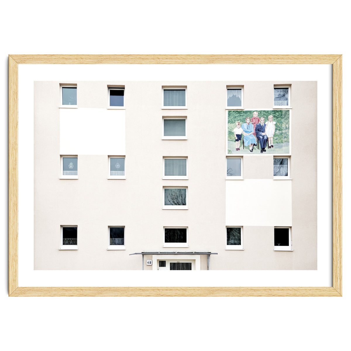 Family Painting on the wall of the residential