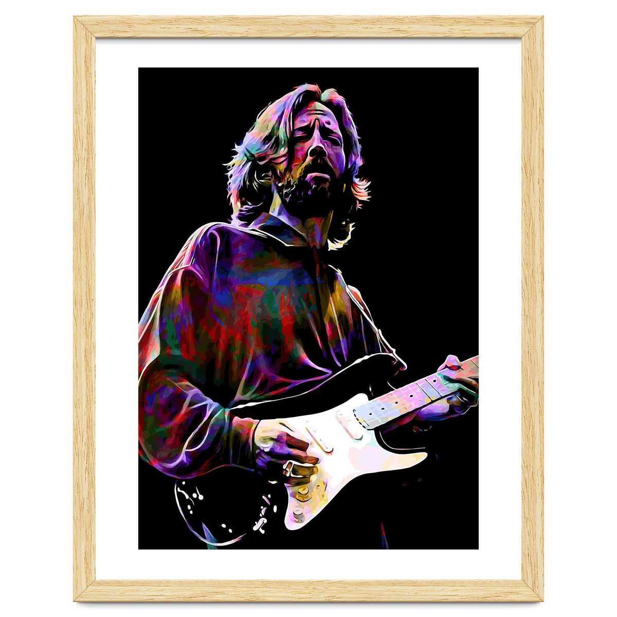 Eric Clapton Rock and Blues Guitarist Legend v4