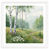 Birch Grove Serenity: A Meadow Wildflower Path thumbnail