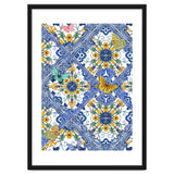 Sicilian Italian Tiles Butterflies And Flowers thumbnail