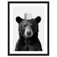 Bear, Toilet Paper Crown, Nursery Animal Art for Children