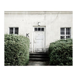 White door K between the green botanical gate (Print Only) thumbnail