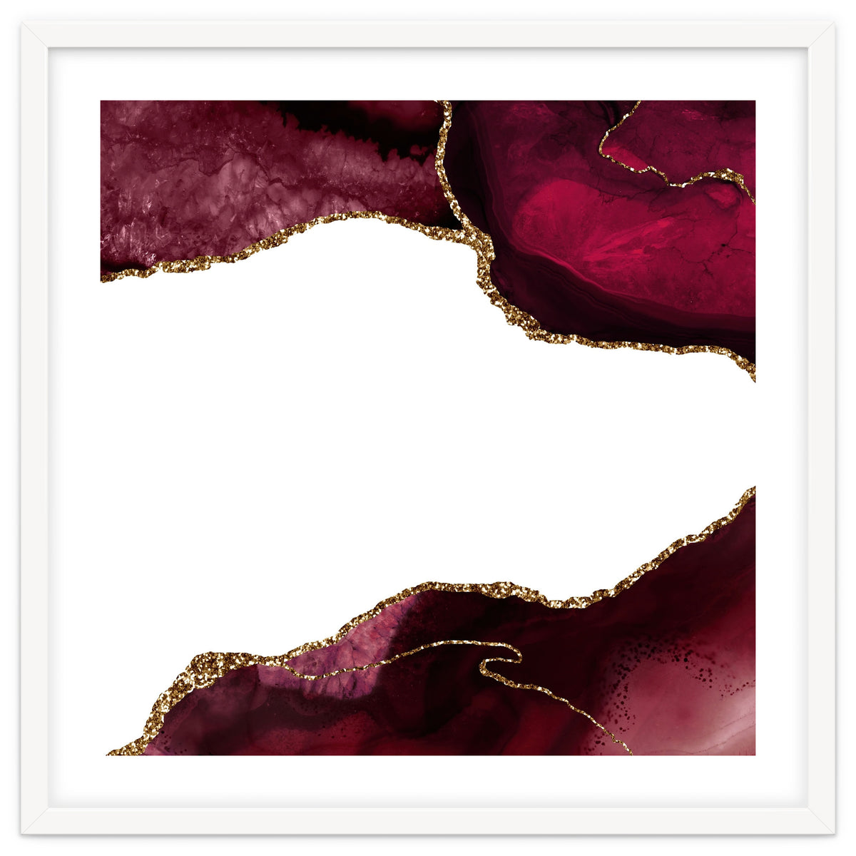 Burgundy & Gold Agate Texture 29