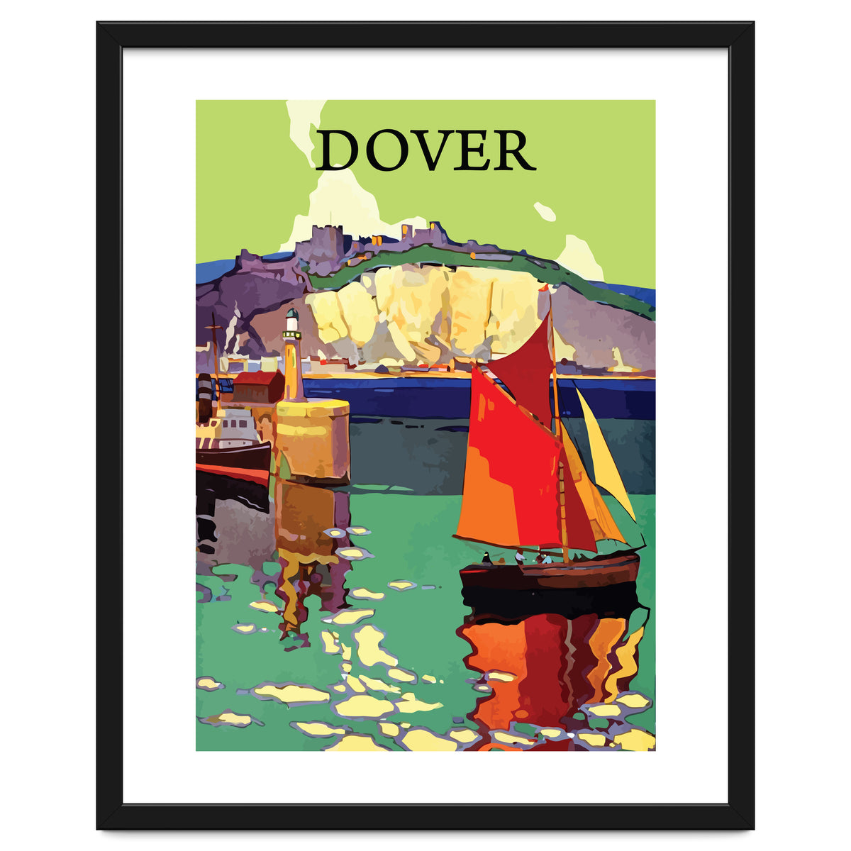 Dover, Sailing boat Near the Coast