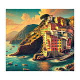 Vintage Cinque Terre Poster, Italy (Print Only) thumbnail