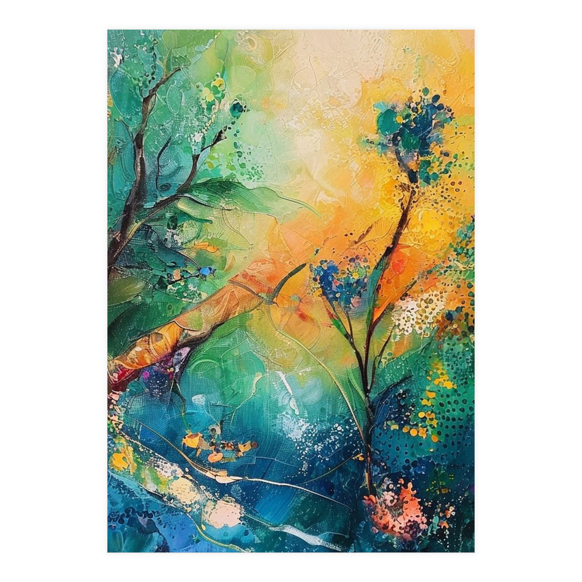 Abstract Botanical Forest Landscape (Print Only)