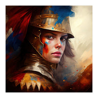 Powerful Medieval Warrior Woman #4 (Print Only)