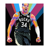Giannis Antetokounmpo art (Print Only) thumbnail