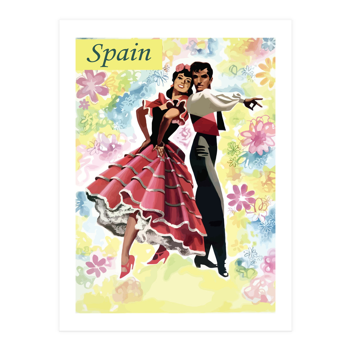 Spain, Dancing Couple (Print Only)