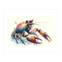 Colorful Lobster Watercolor (Print Only)