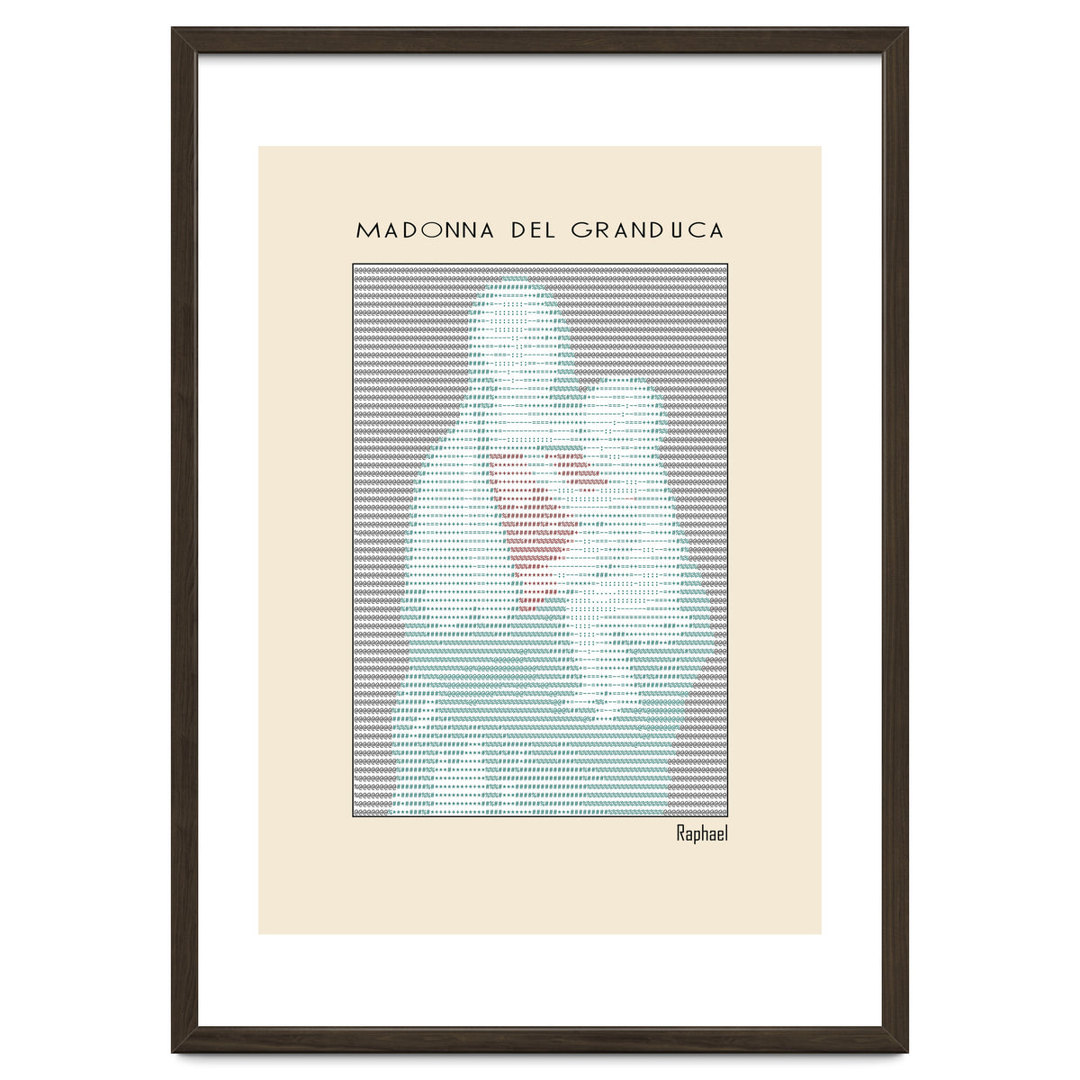 Madonna del Granduca (1505) – Raphael (ascii art)