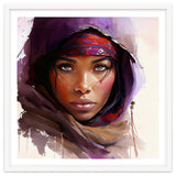 Amethyst Hood Tuareg Woman Portrait thumbnail