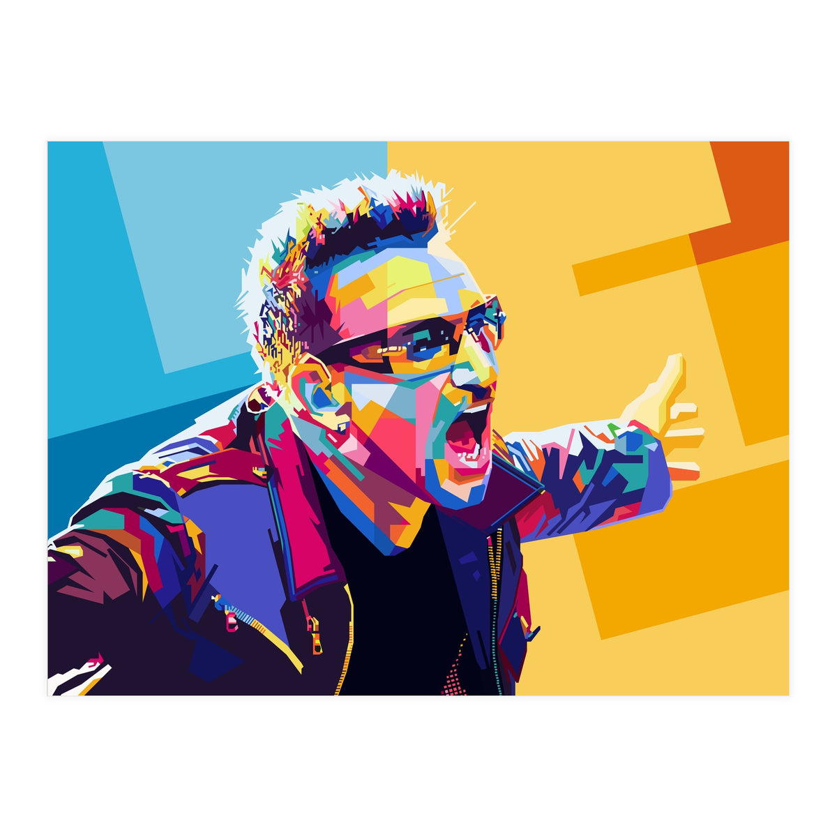 Bono Style WPAP (Print Only)
