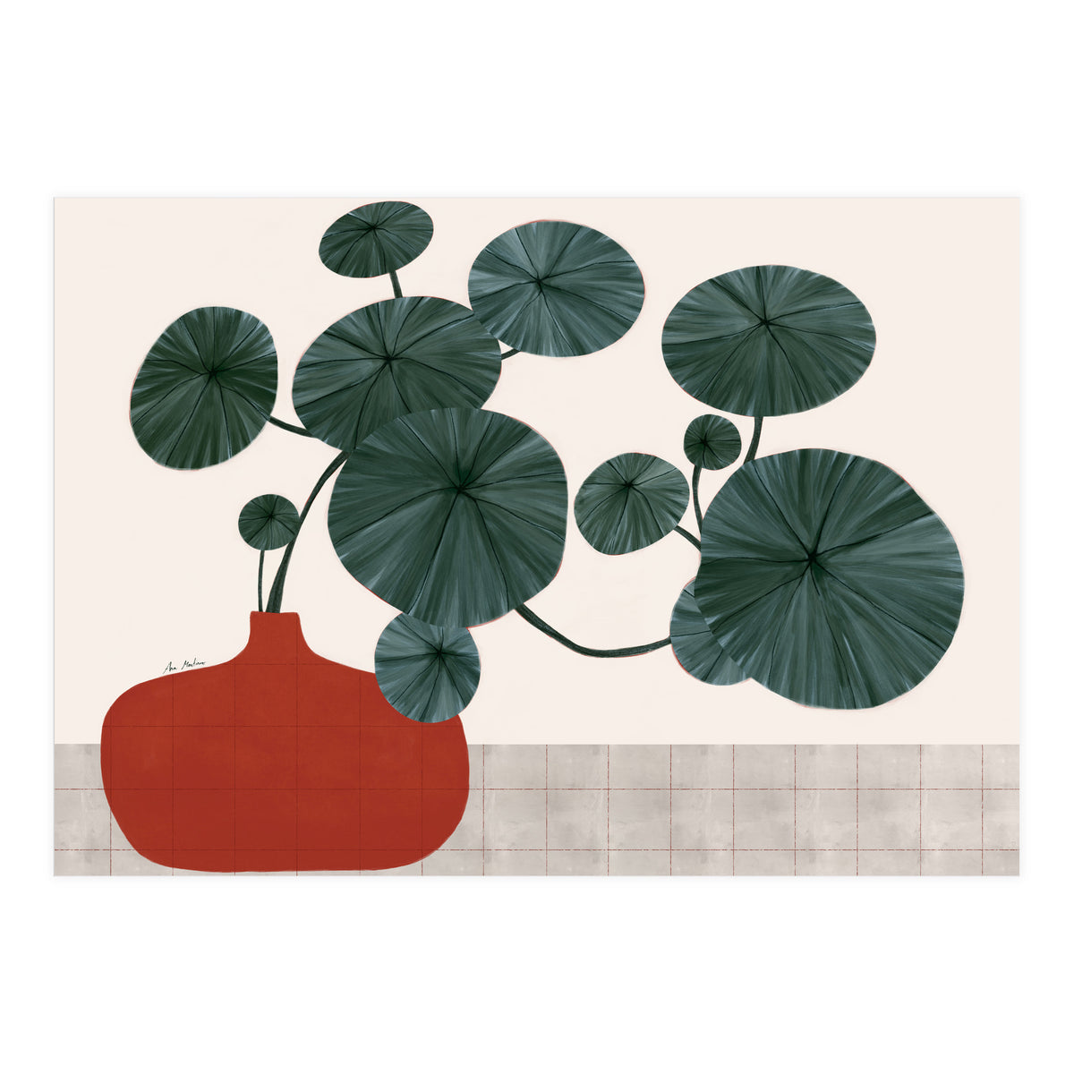 Stephonia Erecta plant (Print Only)