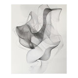 Abstract Black And White Swirling Lines Art (Print Only) thumbnail