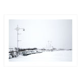 Street light and Bench in Winter snowscape (Print Only) thumbnail