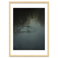 Moody Rain Puddle Ripples Oil Painting