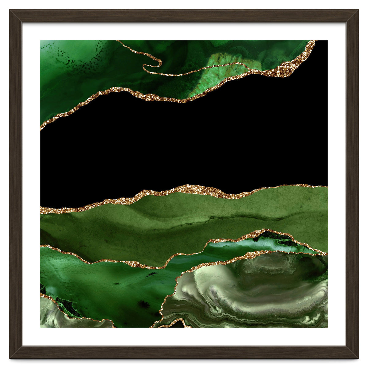 Green & Gold Agate Texture 16