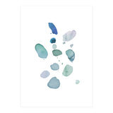 Watercolor Aqua Abstract Spots I (Print Only) thumbnail