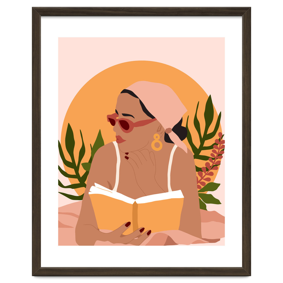 Bohemian Summer, Modern Boho Girl Reader, Books Read Self Care Self Love, Travel Hippie Nomad Black Woman