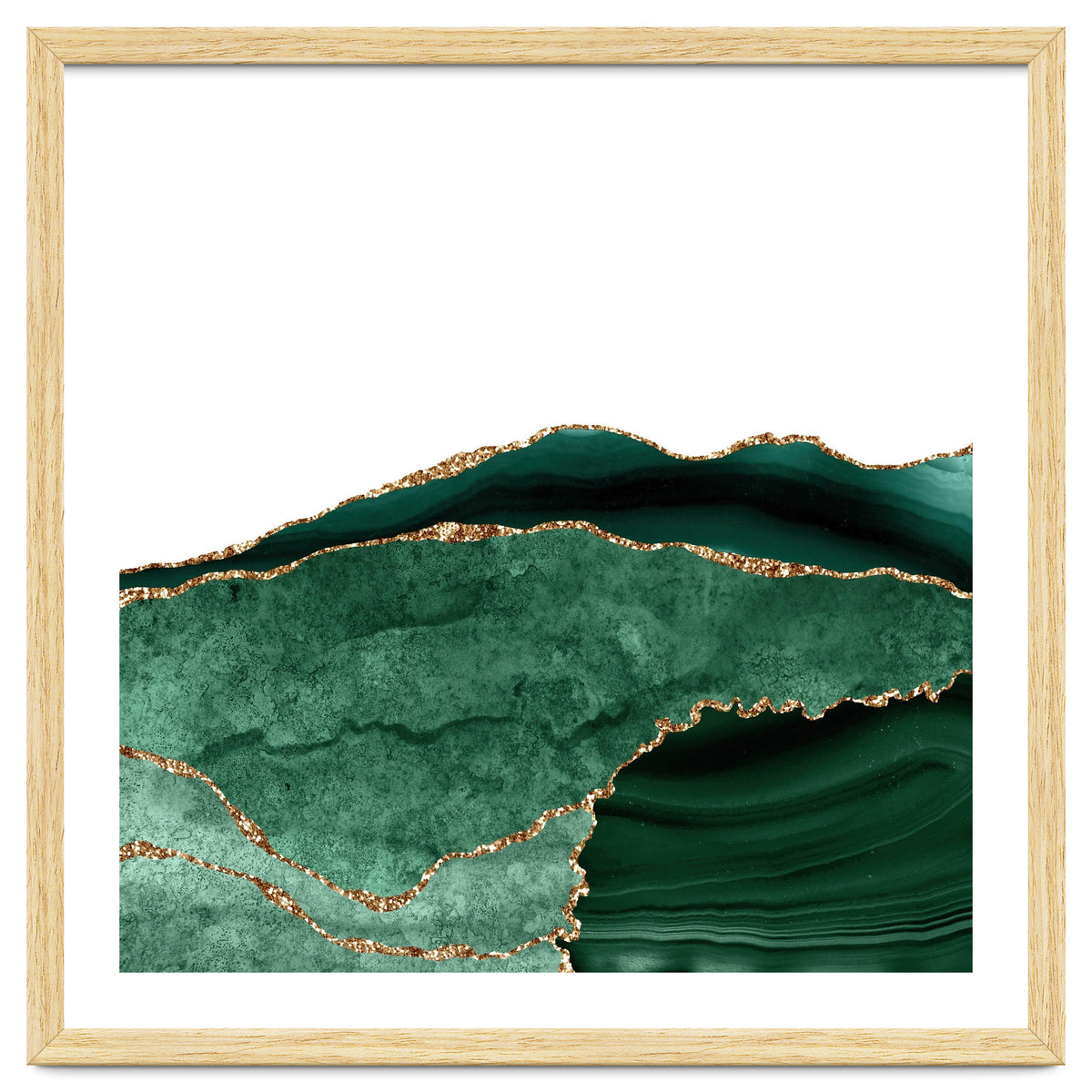 Emerald & Gold Agate Texture 06