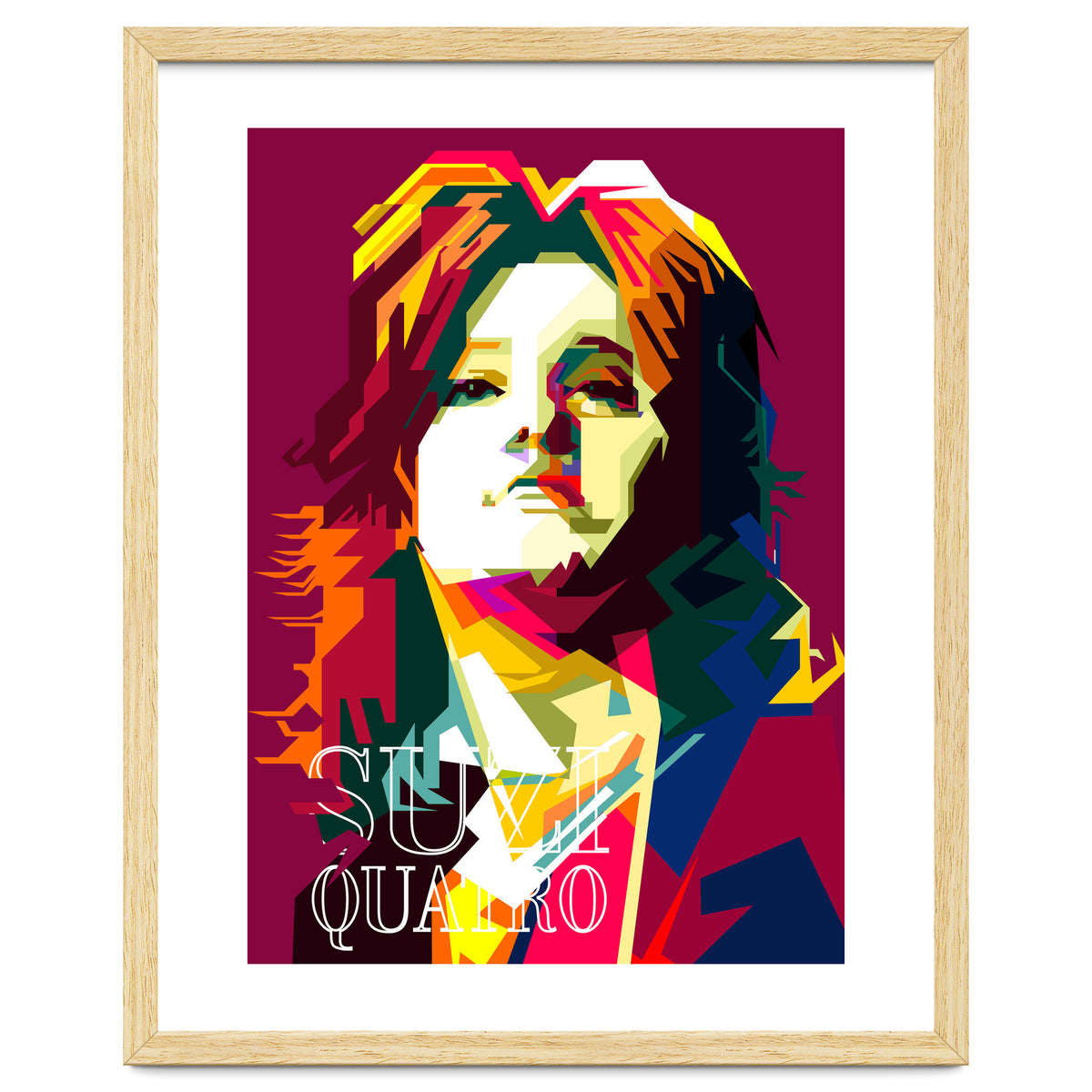 Suzi Quatro Blues Singer Pop Art WPAP
