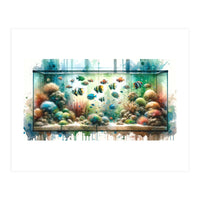 Colorful Aquarium Fish Tank (Print Only)