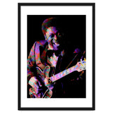 BB King. King Blues Guitarist. Blues Musician Legend Colorful thumbnail