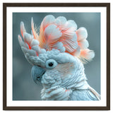 Close Up Of A White Cockatoo With Pink Crest thumbnail