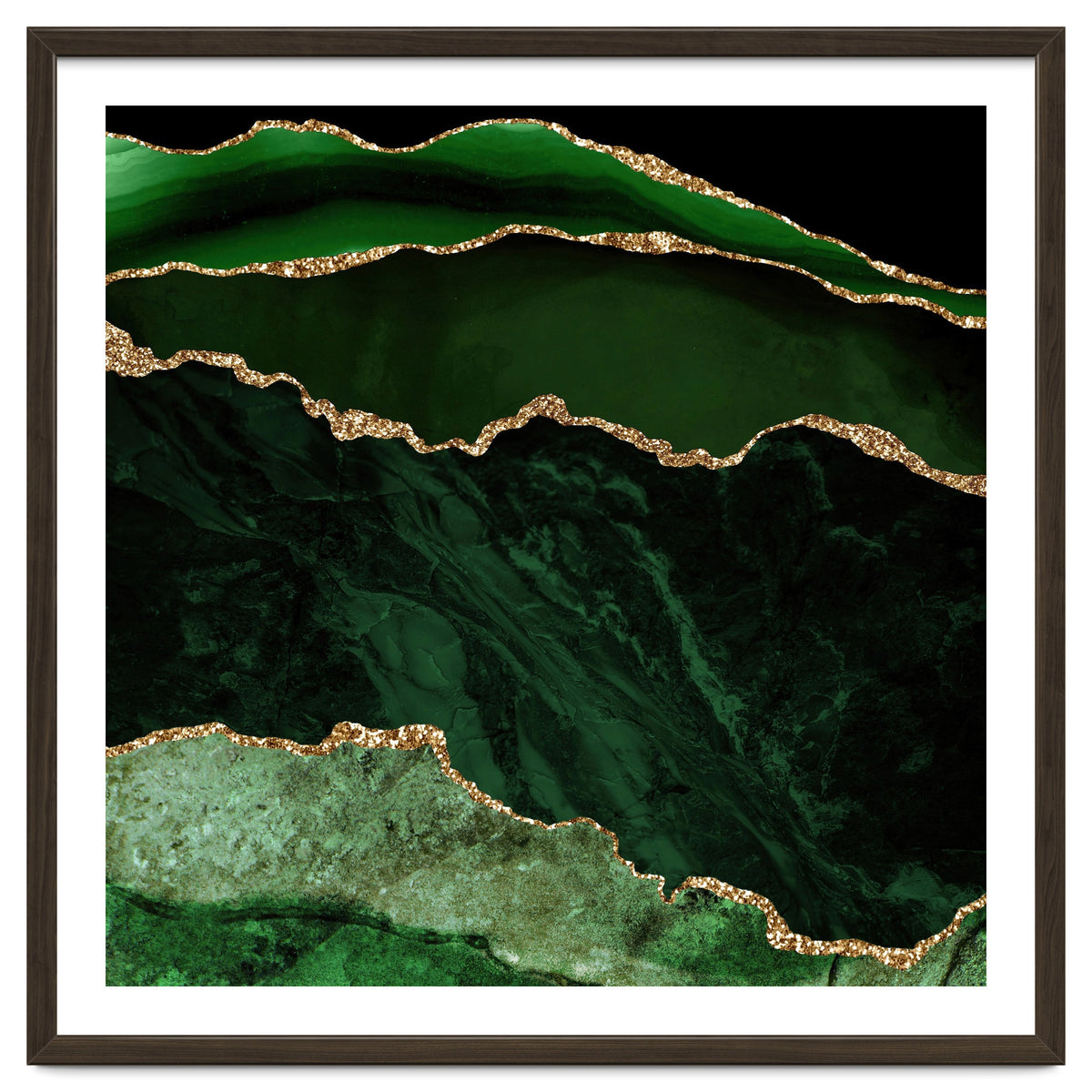 Green & Gold Agate Texture 02