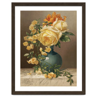 William Duffield – Marchal Niel Roses (1883) Botanical Floral Print