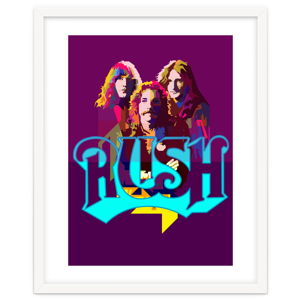 Rush Classic Rock Pop Art WPAP