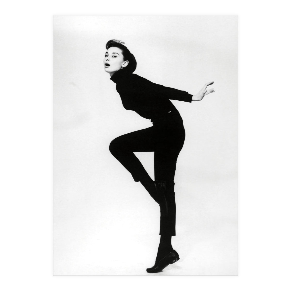AUDREY HEPBURN in FUNNY FACE (1957), directed by STANLEY DONEN. (Print Only)