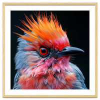 Close Up Of Exotic Bird With Vibrant Plumage
