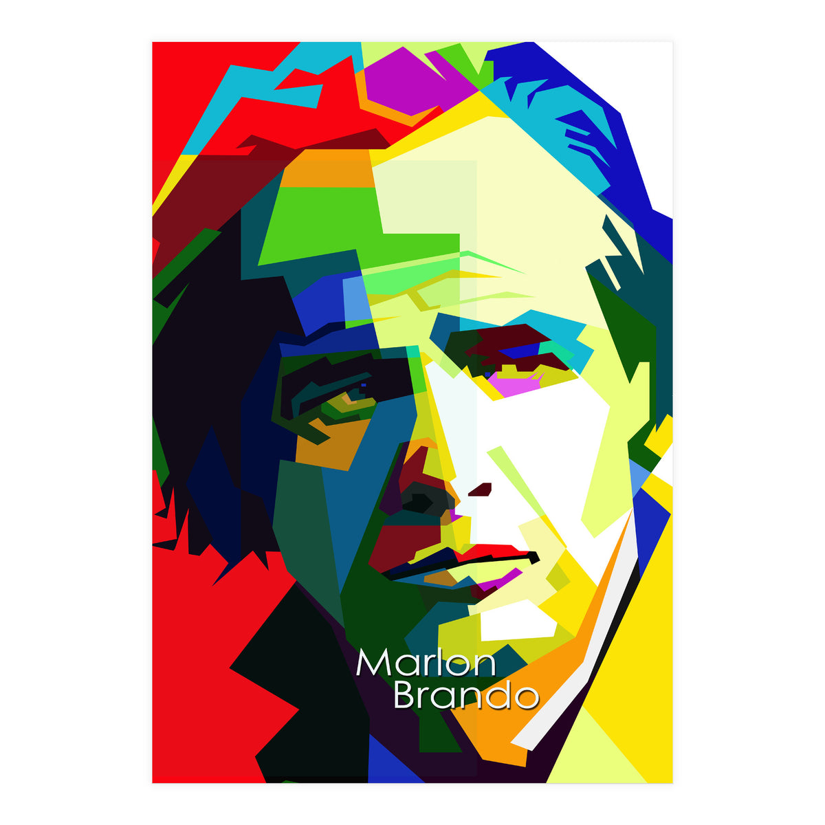 Marlon Brando Pop Art WPAP (Print Only)