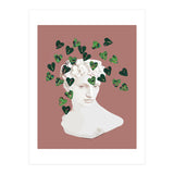 Roman Planter, Plant Pot, Botanical Nature Victorian Statue Face, Eclectic Bohemian Plant Lady Illustration (Print Only) thumbnail