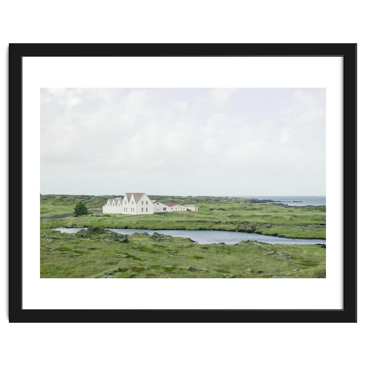 House in the green field - Iceland