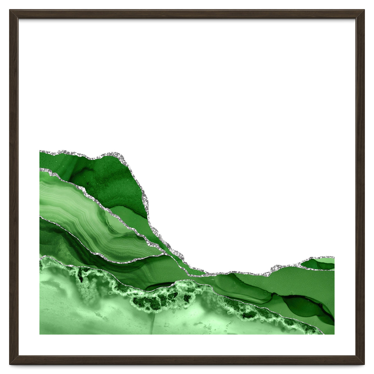 Green & Silver Agate Texture 05