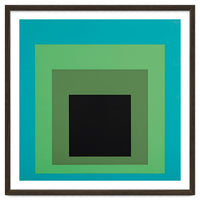 JOSEF ALBERS - HOMAGE TO THE SQUARE GREEN BLACK