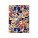 Fluo Bloom Orange & Blue (Print Only) thumbnail