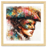 Watercolor Carnival Venetian Mask Woman thumbnail
