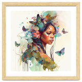 Floral Native Warrior Woman Butterfly Dance thumbnail