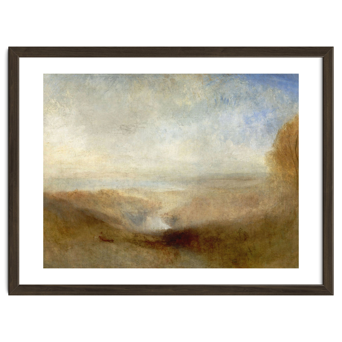 'Landscape with a River and a Bay in the Background', 1835, Oil on canvas, 123 x 93 cm.