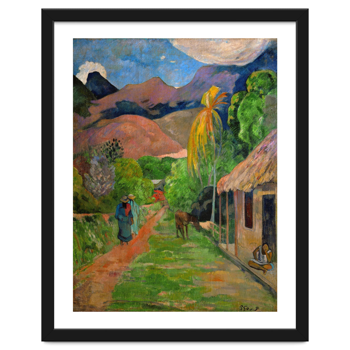 Path in Papeete, called rue du Tahiti. Oil on canvas (1891) 115.5 x 88.5 cm Cat. W 441.