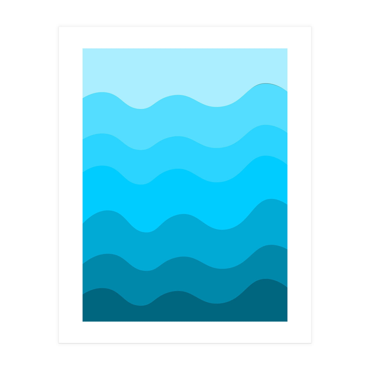 Blue gradient design  (Print Only)