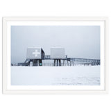 First aid house in the winter seascape thumbnail