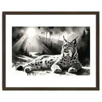 Lynx Resting In Sunlight