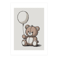 Cute Teddy Bear (Print Only)