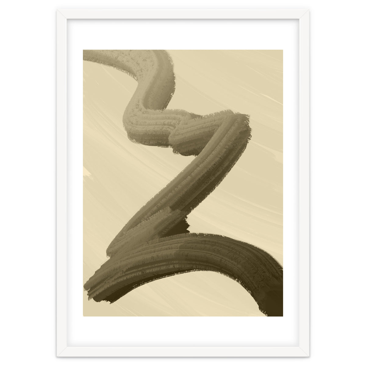 Brushstrokes in Sepia