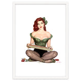 Pinup Sexy Girl Selling Cigarettes thumbnail